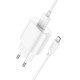 Мережевий зарядний пристрій з кабелем HOCO C109A(10.5W) Fighter single port charger set(Micro) White (6942007656603)