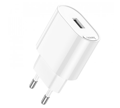 Мережевий зарядний пристрій HOCO C109A(10.5W) Fighter single port charger White (6942007656580)