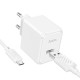 Мережевий зарядний пристрій з кабелем HOCO CS11A Ocean single port charger set(Micro) White (6942007603591)