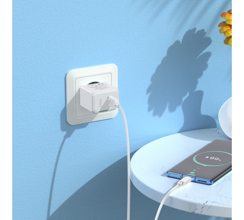 Мережевий зарядний пристрій HOCO CS11A Ocean single port charger White (6942007603553)