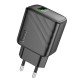 Мережевий зарядний пристрій HOCO CS21A Rich single port QC3.0 charger Black (6942007609883)