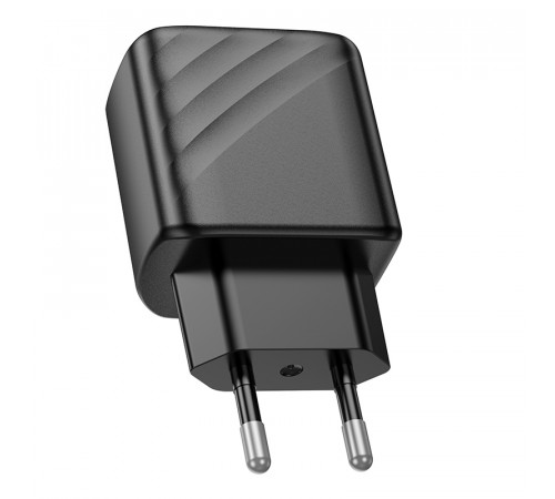 Мережевий зарядний пристрій HOCO CS21A Rich single port QC3.0 charger Black (6942007609883)