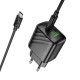 Мережевий зарядний пристрій з кабелем HOCO CS25A Rico PD20W+QC3.0 charger set(C to C) Black (6942007639804)