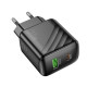 Мережевий зарядний пристрій HOCO CS25A Rico PD20W+QC3.0 charger Black (6942007639781)