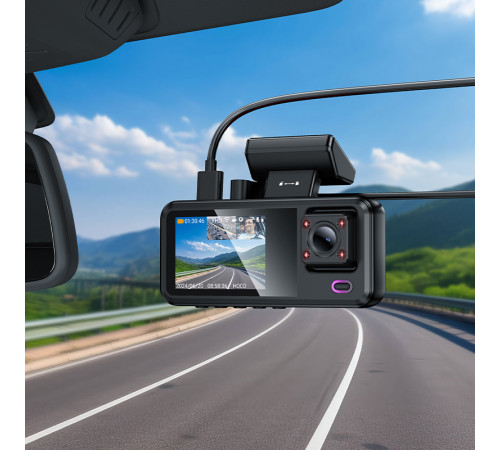 Відеореєстратор HOCO DV15 2-inch display driving recorder (6942007656108)