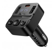 АЗП з FM-модулятором HOCO E87 Delta 35W(1A1C) car BT FM transmitter (6942007658980)