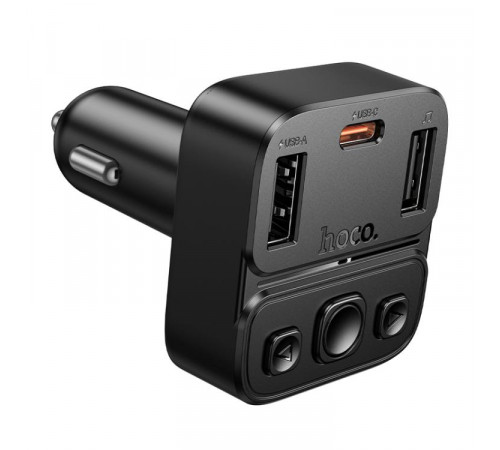 АЗП з FM-модулятором HOCO E87 Delta 35W(1A1C) car BT FM transmitter (6942007658980)