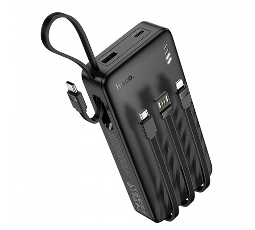 Зовнішній акумулятор HOCO J146A Night tide power bank with 4 cables(20000mAh) (6942007645911)