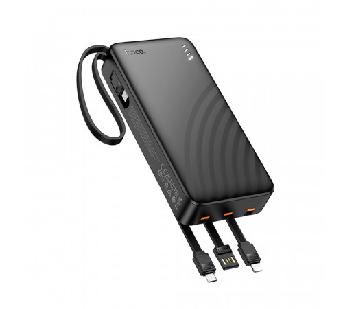 Зовнішній акумулятор HOCO J146A Night tide power bank with 4 cables(20000mAh) (6942007645911)