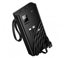 Зовнішній акумулятор HOCO J155 Shine 22.5W+PD20W+light 4-cable power bank(20000mAh) (6942007652117)
