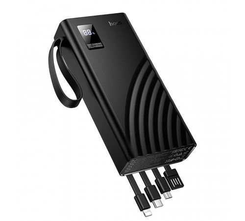 Зовнішній акумулятор HOCO J155 Shine 22.5W+PD20W+light 4-cable power bank(20000mAh) (6942007652117)