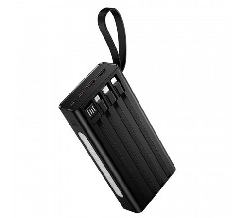 Зовнішній акумулятор HOCO J155 Shine 22.5W+PD20W+light 4-cable power bank(20000mAh) (6942007652117)