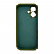 Чохол для смартфона Silicone Full Case AA Camera Protect for Apple iPhone 17 29,Army Green (FullAAi17-29)
