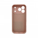 Чохол для смартфона Silicone Full Case AA Camera Protect for Apple iPhone 17 Pro 15,Pink Sand (FullAAi17P-15)