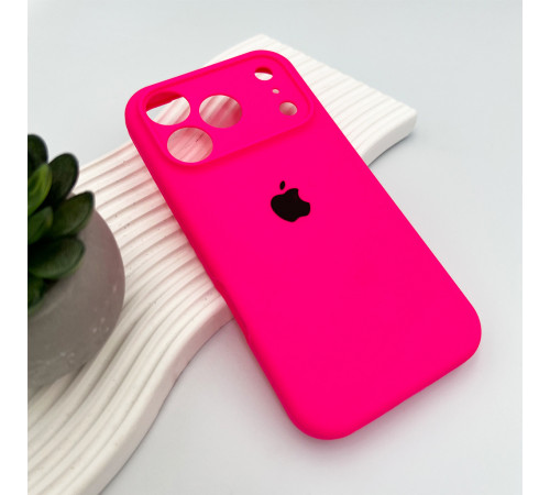 Чохол для смартфона Silicone Full Case AA Camera Protect for Apple iPhone 17 Pro 23,Shyny Pink (FullAAi17P-23)
