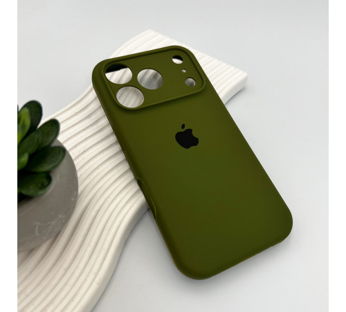Чохол для смартфона Silicone Full Case AA Camera Protect for Apple iPhone 17 Pro 29,Army Green (FullAAi17P-29)