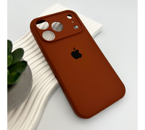 Чохол для смартфона Silicone Full Case AA Camera Protect for Apple iPhone 17 Pro 42,Saddle Brown (FullAAi17P-42)