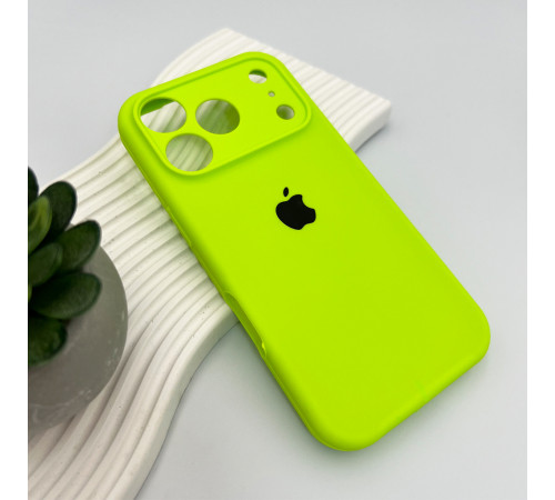 Чохол для смартфона Silicone Full Case AA Camera Protect for Apple iPhone 17 Pro Max 24,Shiny Green (FullAAi17PM-24)