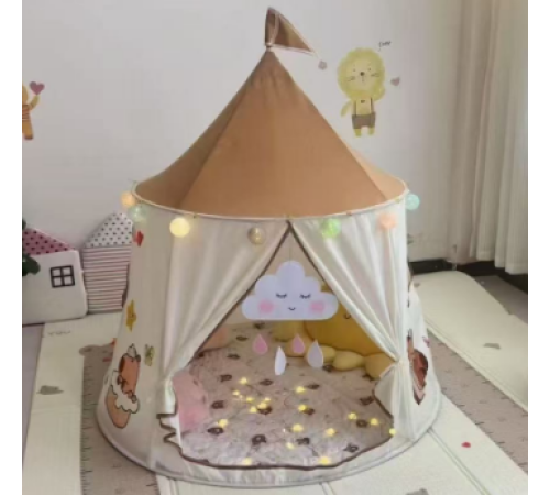 Детская игровая палатка Замок / Палатка   БЕЖЕВАЯ    220     (25)