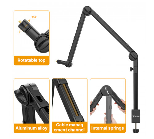 Штатив-тримач Ulanzi Vijim microphone boom arm (UV-2806 LS24) (2806)