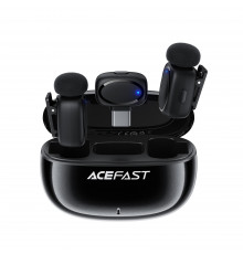 Беспроводная микрофонная система ACEFAST R2 dual-mic (Type-C) Black (6974316284901)