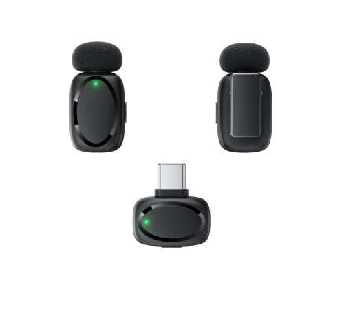 Бездротова мікрофонна система ACEFAST R2 dual-mic (Type-C) Black (6974316284901)