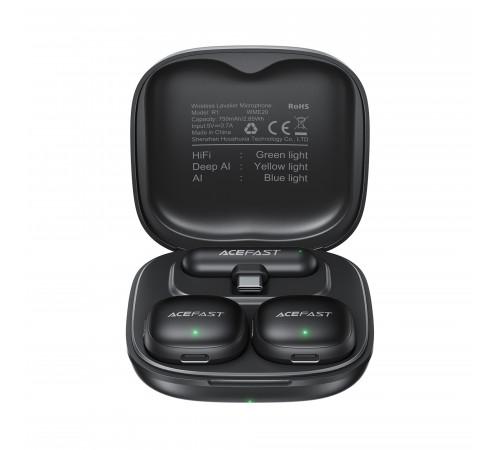 Бездротова мікрофонна система ACEFAST R1 dual-mic (Type-C) Black (6974316284895)