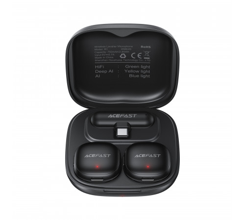 Бездротова мікрофонна система ACEFAST R1 dual-mic (Type-C) Black (6974316284895)