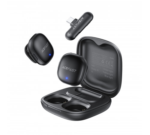 Бездротова мікрофонна система ACEFAST R1 dual-mic (Type-C) Black (6974316284895)