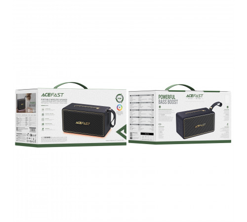 Портативна колонка ACEFAST K3 Max, 40W, IPX6, Black (6974316285038)