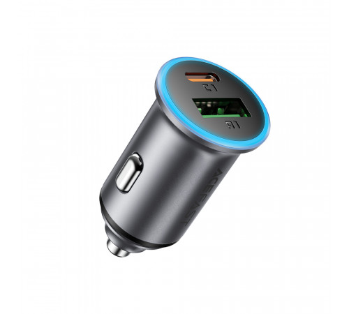 Автомобільний зарядний пристрій ACEFAST B15 65W (USB-A+USB-C) dual port metal car charger (6974316284963)