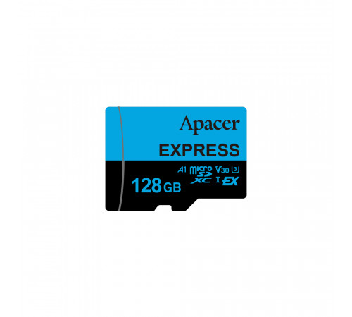 Карта пам'яті microSDXC  (UHS-1 U3) Apacer Express 128Gb class 10 V30 A1  Read/Write:810/700 MB/sec (Compatible with Nintendo Switch 2) (AP128GMCEXG3X17-RA)