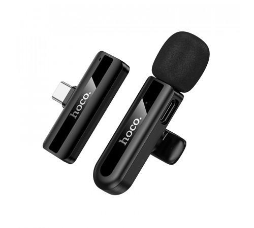 Бездротова мікрофонна система HOCO L20 Fair (Type-C) Black (6942007655491)