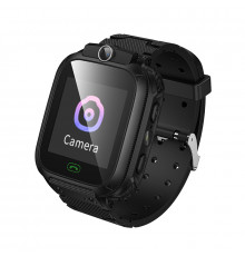 Детские смарт-часы HOCO Y105 36mm. 400 mAh children phone watch Black (6942007658638)