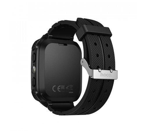 Дитячий смарт-годинник HOCO Y105 36mm. 400 mAh children phone watch Black (6942007658638)