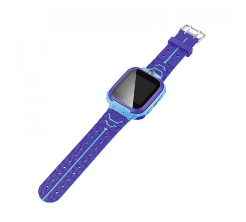 Дитячий смарт-годинник HOCO Y105 36mm. 400 mAh children phone watch Blue (6942007658645)