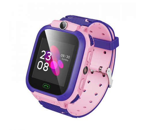 Дитячий смарт-годинник HOCO Y105 36mm. 400 mAh children phone watch Pink (6942007658652)