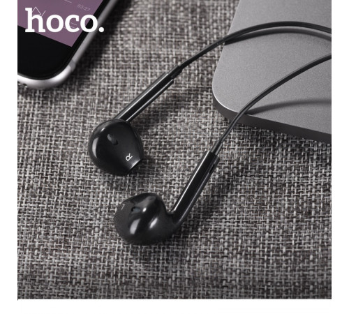Навушники дротові HOCO M101 Crystal (3.5mm) Black (6931474782335)