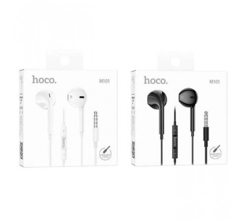 Навушники дротові HOCO M101 Crystal (3.5mm) Black (6931474782335)
