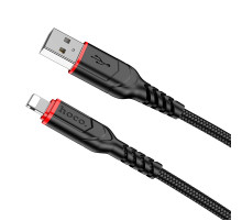 Кабель Hoco X59 Victory charging data cable iP(L=2M) Black (6931474794055)