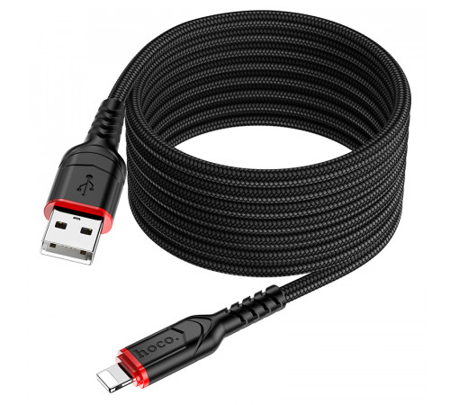 Кабель Hoco X59 Victory charging data cable iP(L=2M) Black (6931474794055)