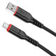 Кабель Hoco X59 Victory charging data cable Type-C(L=2M) Black (6931474794116)