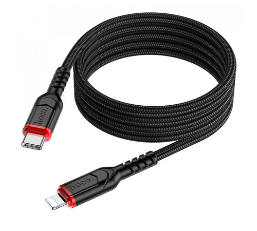 Кабель Hoco X59 Victory PD charging data cable iP(L=1M) Black (6931474793997)