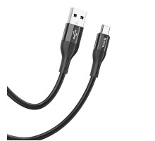Кабель Hoco X72 Creator silicone charging data cable for Type-C Black (6931474761798)