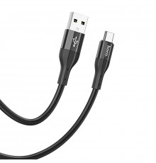 Кабель Hoco X72 Creator silicone charging data cable for Type-C Black (6931474761798)