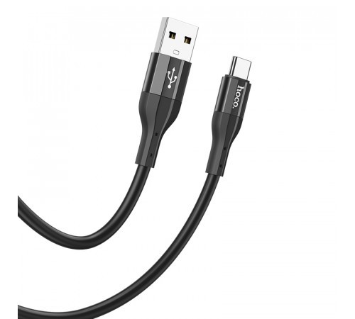 Кабель Hoco X72 Creator silicone charging data cable for Type-C Black (6931474761798)