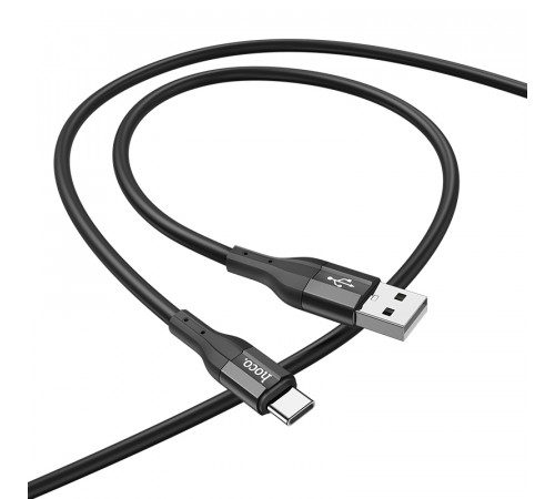 Кабель Hoco X72 Creator silicone charging data cable for Type-C Black (6931474761798)