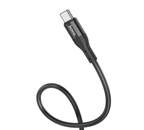 Кабель Hoco X72 Creator silicone charging data cable for Type-C Black (6931474761798)