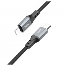 Кабель Hoco X86 iP Spear PD silicone charging data cable Black (6931474777898)