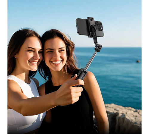 Селфі-трипод BOROFONE BY14 Graceful mini live broadcast holder Black (6941991122958)